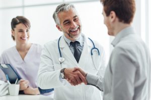 Physician Shaking Hands